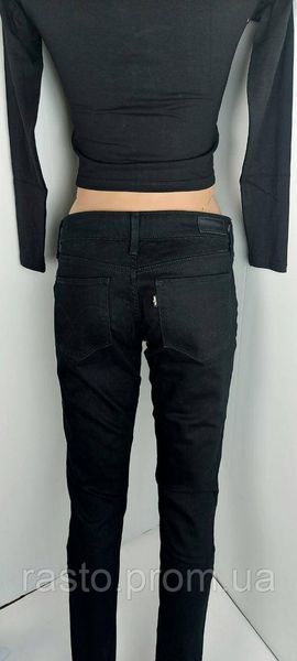 Черные джинсы скинни Levi's Demi Curve Modern Rise Skinny (оригинал). Размер W26L32. 2303450357 фото