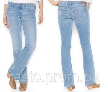 Levis 524 bootcut синие голубые W30 L32 классика Л14 фото
