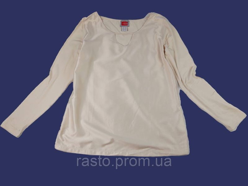 Бежевая кремовая базовая блузка с длинным рукавом TRAVEL COUTURE by Heine С, М, Л 492408346 фото