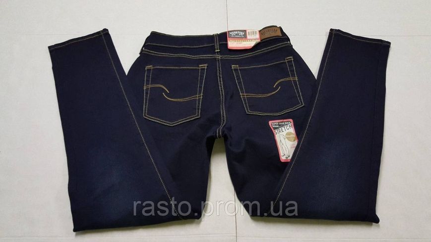 Темносиние женские джинсы из США Signature by Levi Strauss W28, W29, W30 492960302 фото