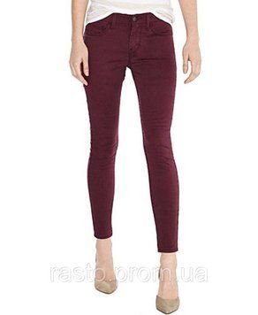 Джинсы LEVIS 710 skinny цвет марсала W25L30 из США оригинал бордовые L710bord фото