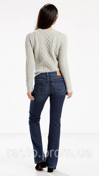 Женские джинсы Levis 524 bootcut синие W27L32, W28L32 синие Л141 фото