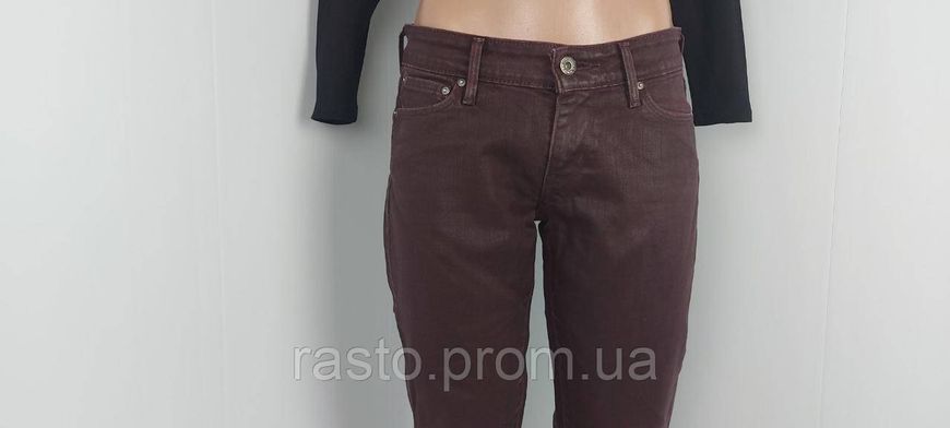 Коричневые кожаные джинсы скинни Levi's Demi Curve Modern Rise Skinny (оригинал). Размер W26L32. 2303451393 фото
