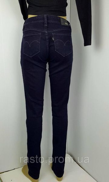 Женские темносиние зауженные джинсы скинни Levis bold curve low rise skinny. фигура "песочные часы" W26 W27 2304343029 фото