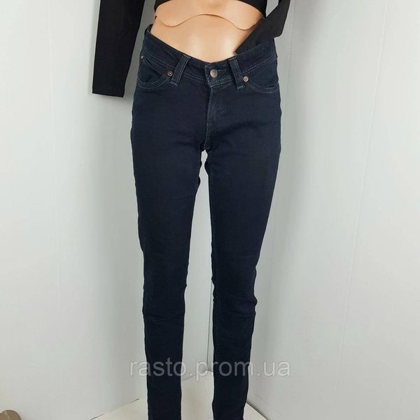 Женские темносиние зауженные джинсы скинни Levis bold curve low rise skinny. фигура "песочные часы" W26 W27 2304343029 фото