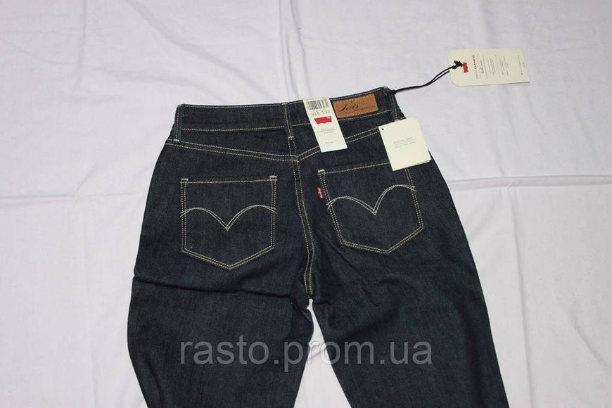 LEVIS bold curve straight leg классические темносиние прямые джинсы на фигуру песочные часы W26, W27 серию 493606899 фото