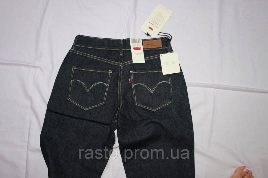 LEVIS bold curve straight leg классические темносиние прямые джинсы на фигуру песочные часы W26, W27 серию 493606899 фото
