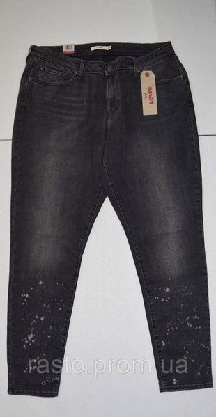 Женские формирующие зауженные джинсы LEVIS 711 W20 серые модные большой размер 2хл 3хл L711SerPyatn фото