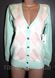 Жіночий кардиган у ромби м'ятний, пудровий М 998881552 фото 6
