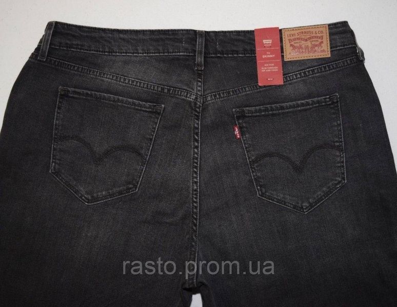 Женские формирующие зауженные джинсы LEVIS 711 W20 серые модные большой размер 2хл 3хл L711SerPyatn фото