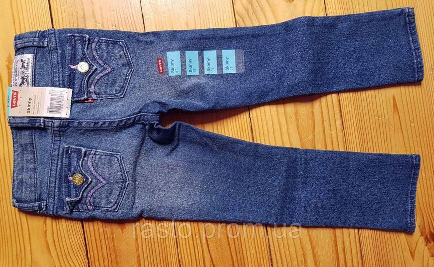 Первые джинсы levis skinny baby girls 3 года скинни оригинал из США 740982157 фото