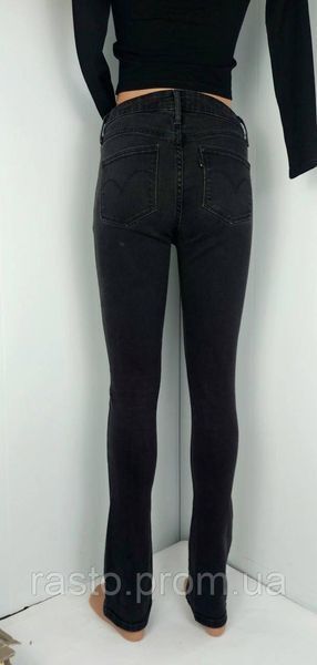 Женские джинсы скинни LEVIS mid rise Skinny Boot, размер W 26 черные серые. Стройнящая модель! 2310326018 фото