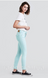Женские джинсы с высокой посадкой Levis 721 hight rise skinny W26 бирюзовые Lev721golubie фото 1