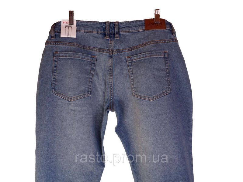 Жіночі укорочені джинси слім дудочки SHEEGO W32 наш 52 977854067 фото