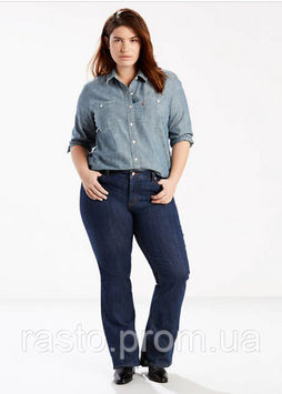 Женские джинсы LEVIS 518 bootcut W32 L32 серия плюс темносиние ххл 733817820 фото
