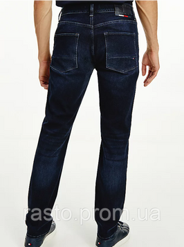 Мужские прямые темносиние джинсы TOMMY Hilfigger dentom straight W30 W31 1511089920 фото