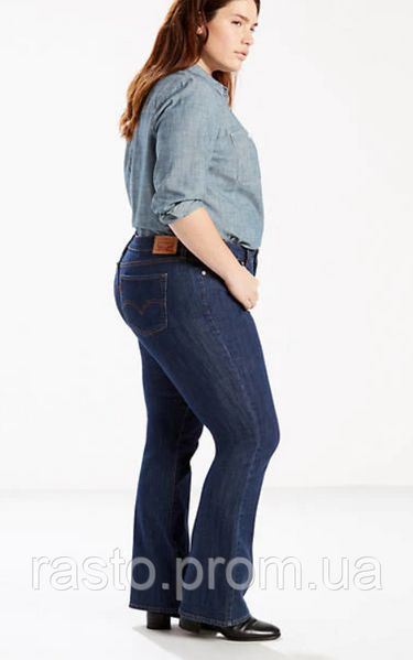 Женские джинсы LEVIS 518 bootcut W32 L32 серия плюс темносиние ххл 733817820 фото