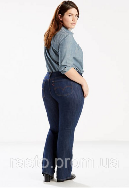 Женские джинсы LEVIS 518 bootcut W32 L32 серия плюс темносиние ххл 733817820 фото