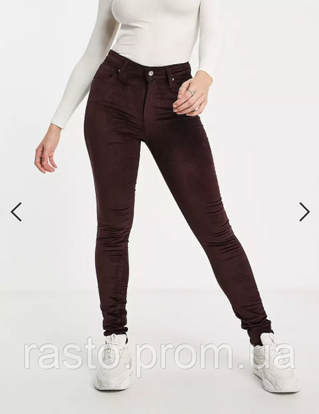 Теплые женские джинсы с высокой посадкой LEVIS 721 премиум серия. W25, W26, W28 L721vel фото