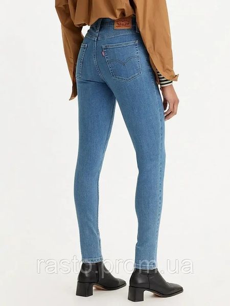 Женские формирующие джинсы скинни с высокой посадкой на талии LEVIS 721 W28 W29 W30 W33 W34 синий L721Sin фото