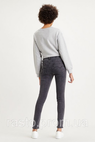 Жіночі сірі джинси LEVIS 721 скіні з високою посадкою сірі W26L30 L721 ser фото