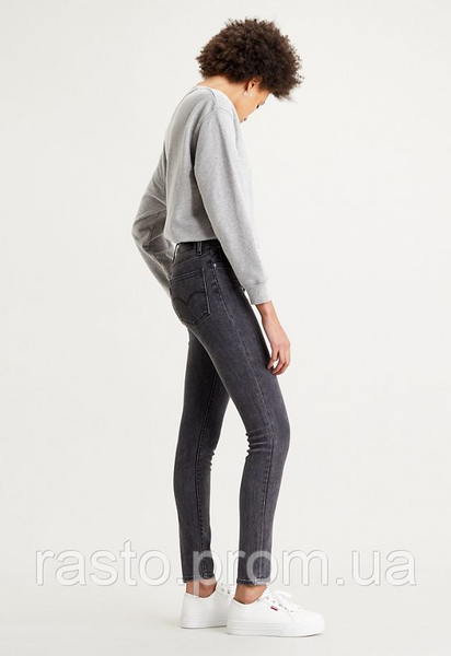 Жіночі сірі джинси LEVIS 721 скіні з високою посадкою сірі W26L30 L721 ser фото