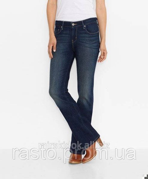 Джинсы levis bold curve boot cat стройнящие на фигуру песочные часы W27 L34 цвет индиго Л18 фото