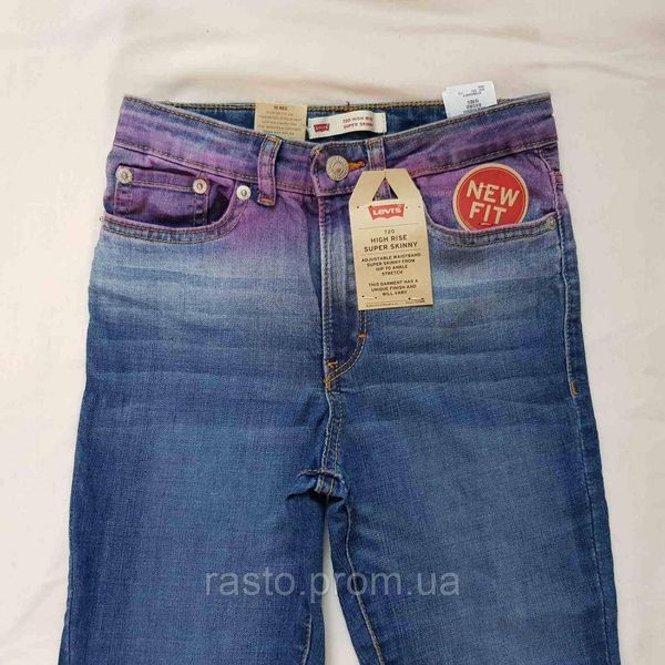 Джинсы детские с высокой посадкой Levi&acute;s 720 High Rise Super Skinny Jeans Размер 10 лет 338 фото
