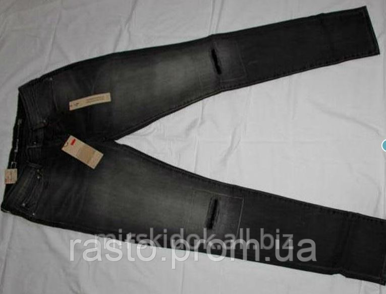 Серые женские джинсы скинни LEVIS mid rise skinny W30 LmidRiseSkinny фото