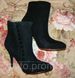 Замшевые классические черные сапоги ботильоны на шпильке Nine West 37,38,40,41 265 фото 2