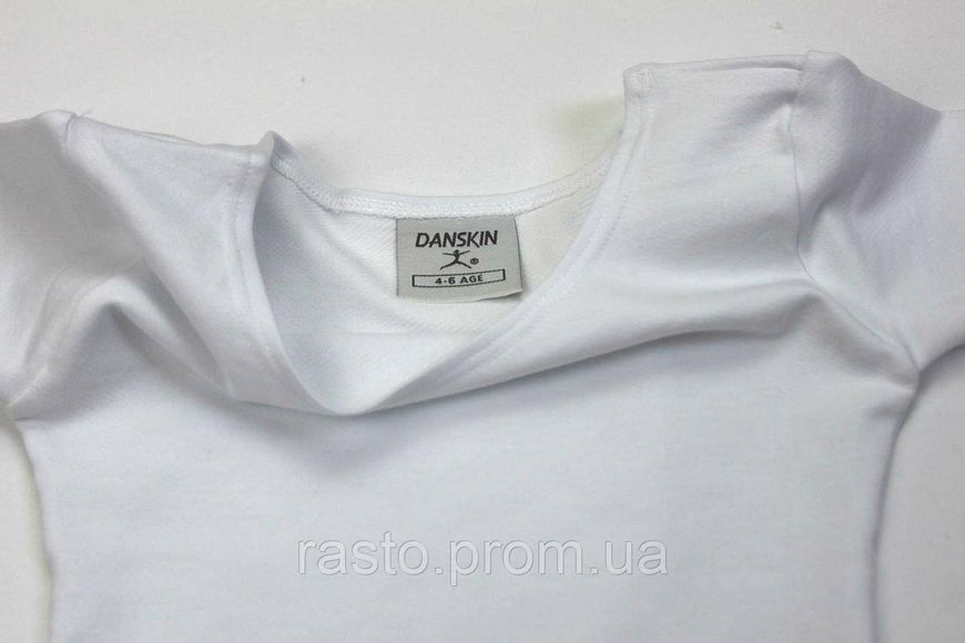 Розовый купальник с коротким рукавом хлопок для танцев гимнастики хореографии Danskin США 579243976 фото