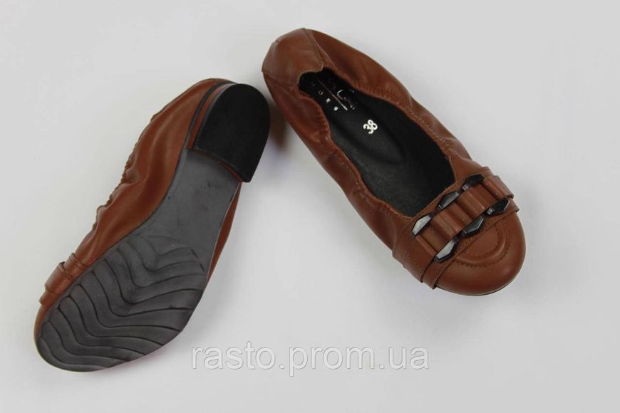 Шкіряні балетки на гумці ANDREA Konti 37 38 24 см 1119435011 фото