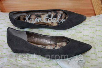Туфли балетки на танкетке Sam Edelman США, 37,38 замша кожа 492408476 фото