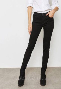 Женские классические черные зауженные скини джинсы Levi&acute;s Women&acute;s 711 Skinny W28 L711 ts фото
