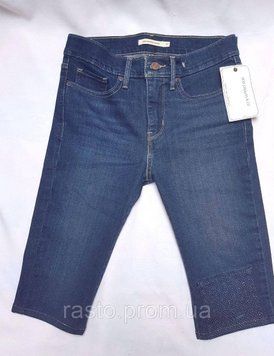 Джинсовые шорты бриджи levis 311 W27 высокая посадка М Л311шорт фото