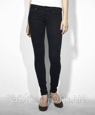 Levis Women 524 Skinny W26 Жіночі чорні вузькі джинси скіні з низькою посадкою W26 LSK524 фото