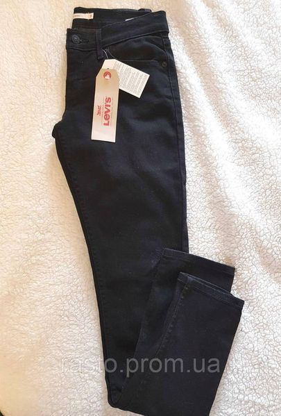 Levis Women 524 Skinny W26 Жіночі чорні вузькі джинси скіні з низькою посадкою W26 LSK524 фото
