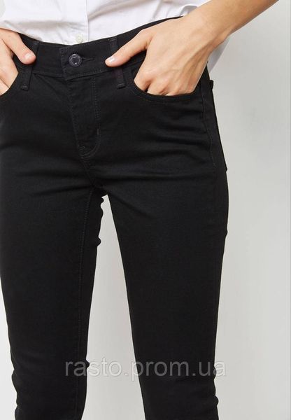 Жіночі класичні чорні звужені скіні джинси Levi ́s Women ́s 711 Skinny W28 L711 ts фото