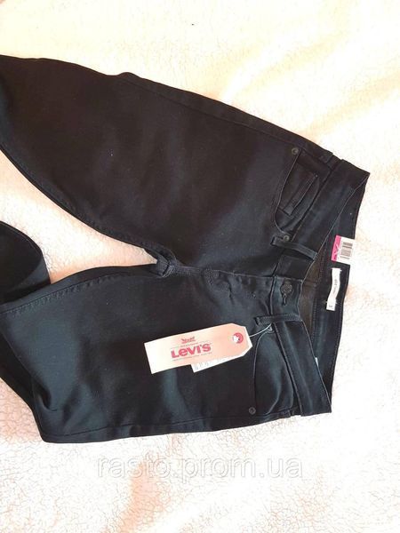 Levis Women 524 Skinny W26 Жіночі чорні вузькі джинси скіні з низькою посадкою W26 LSK524 фото