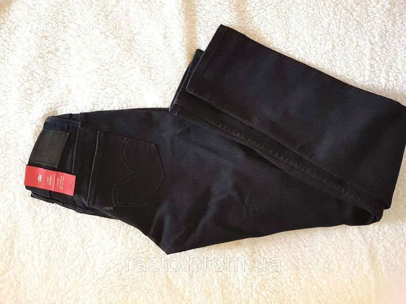Levis Women 524 Skinny W26 Жіночі чорні вузькі джинси скіні з низькою посадкою W26 LSK524 фото