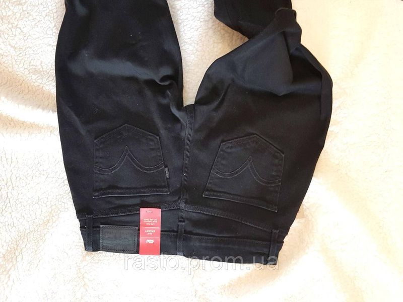 Levis Women 524 Skinny W26 Жіночі чорні вузькі джинси скіні з низькою посадкою W26 LSK524 фото
