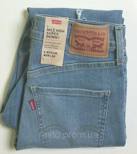 Жіночі джинси levis mile high super skinny W25, W26, W27 W28 Найвища посадка! Серія скульптор. LMiledrat фото