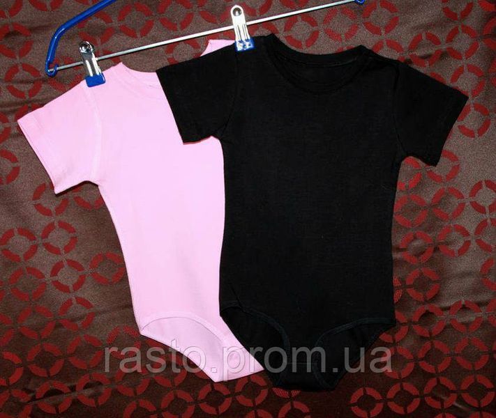 Розовый купальник с коротким рукавом для танцев гимнастики хореографии с застежкой снизу на кнопки Dono 3-13 497526224 фото