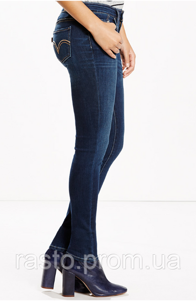 Женские джинсы скинни LEVIS 535 superskinny W24 темносиние 741297000 фото