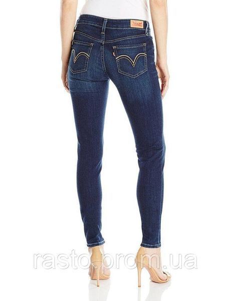 Женские джинсы скинни LEVIS 535 superskinny W24 темносиние 741297000 фото