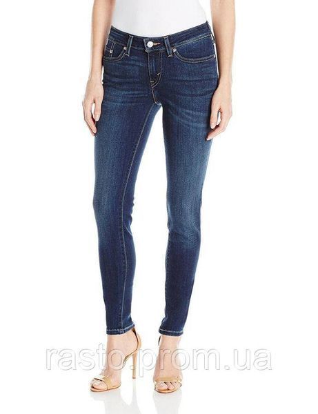 Женские джинсы скинни LEVIS 535 superskinny W24 темносиние 741297000 фото