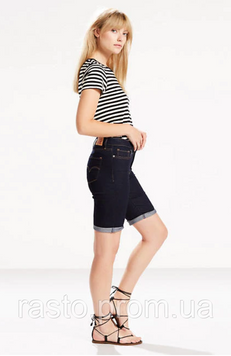 LEVIS bermuda темносиние джинсовые шорты бриджи W30 оригинал из США W30 ЛШ2 фото