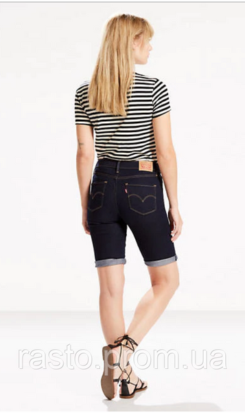 LEVIS bermuda темносиние джинсовые шорты бриджи W30 оригинал из США W30 ЛШ2 фото
