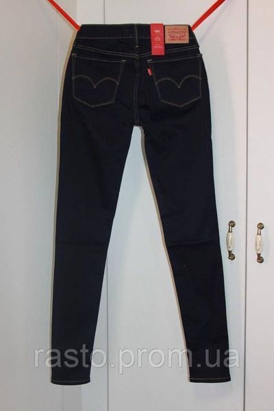 Джинси скіні Levis 535 legginns superskinny W28, W30, W32 щільні м'які з віскозою. Л535 темносиние англ виск фото